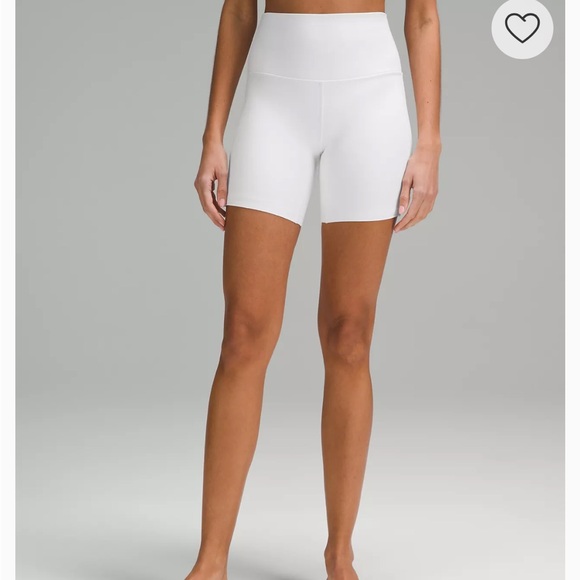 lululemon athletica Pants - Women's Lululemon 6 inch Align White High-Waisted Shorts